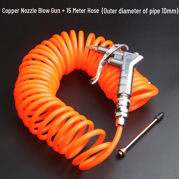 High-Pressure Copper Nozzle Air Blow Gun with Extended Nozzle - Pneumatic Dust Removal Tool, Free Shipping Included.