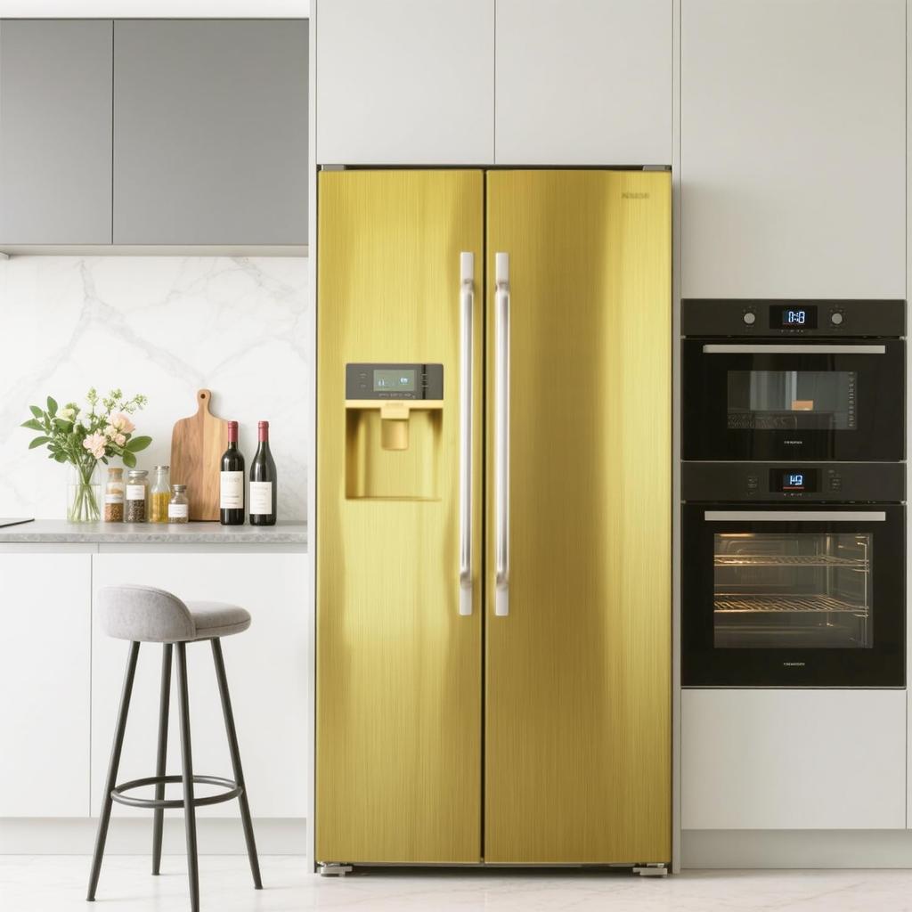Gold Self Adhesive Wallpaper 17.7”X 78.7” Metallic Gold Contact Paper Metal