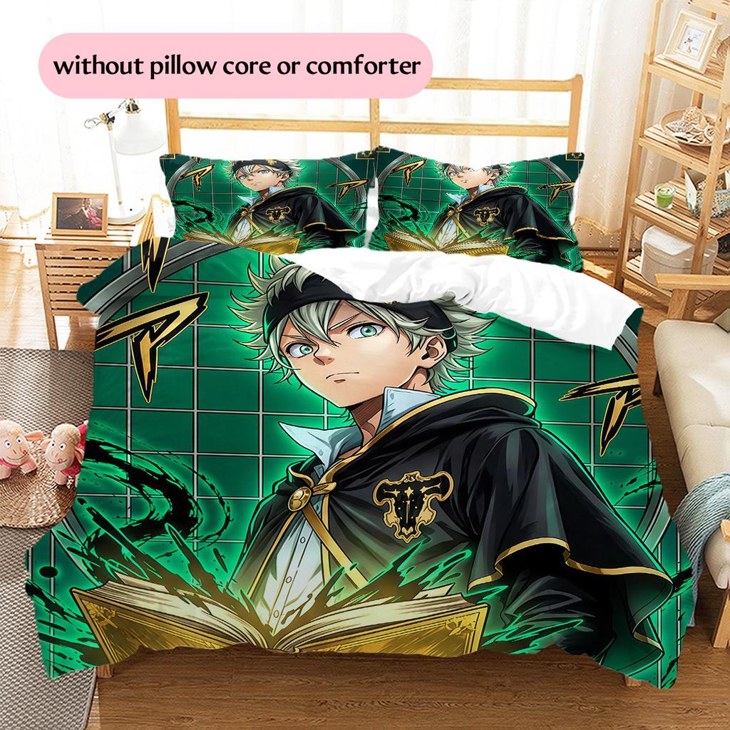 Zwarte klaverpatroon Beddengoed Dekbedset Woondecoratie Cadeau (1 dekbedovertrek + 2 kussenslopen (zonder vulling))