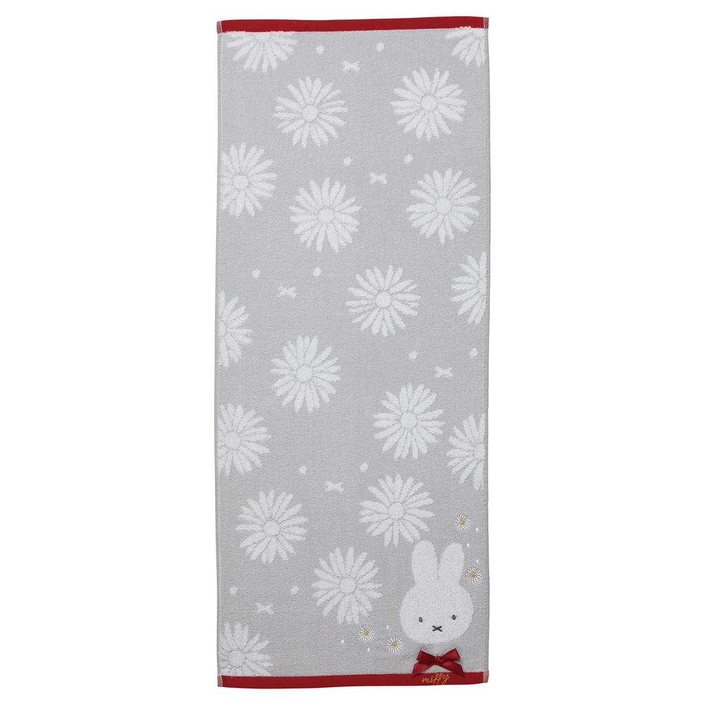 Marushin Miffy Margaret Street Face and Perfect as a Gift for Birthdays Towel, 100% Cotton, Fluffy, Cute, Antibacterial, Odor-Resistant, (Product