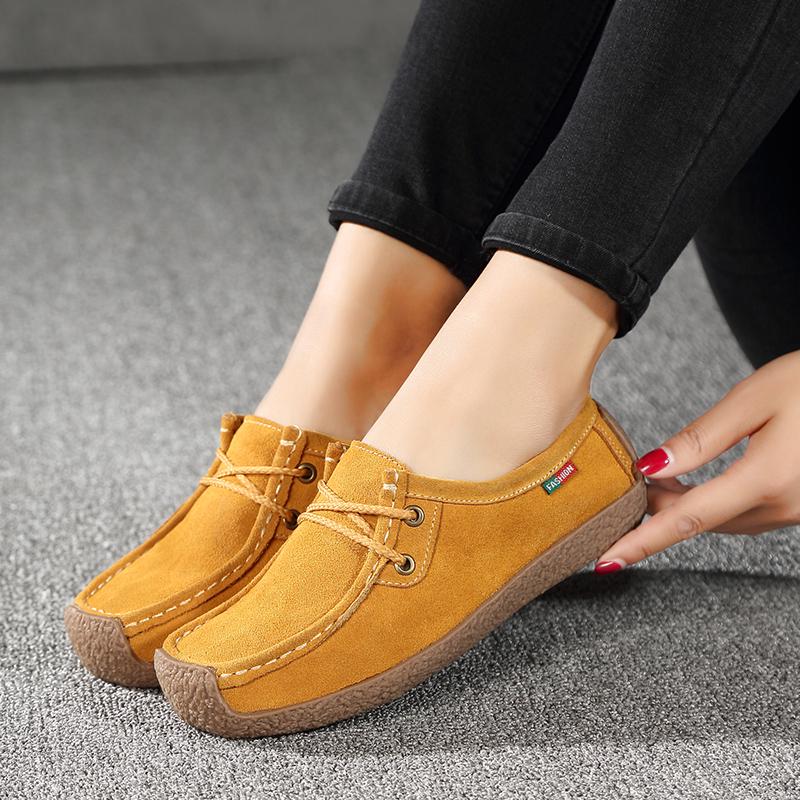 Women Black Red Yellow Orange Blue Coffee Office Business Shoes Flats Loafers Casual Slip on Shoes Large Size Large Size 41 42