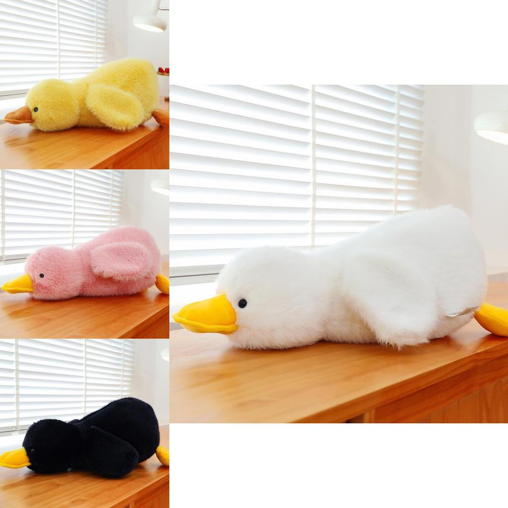 Cute Duck Plush Toy Pillow With Soft Pp Cotton Filling For Girls' Bedroom Decor