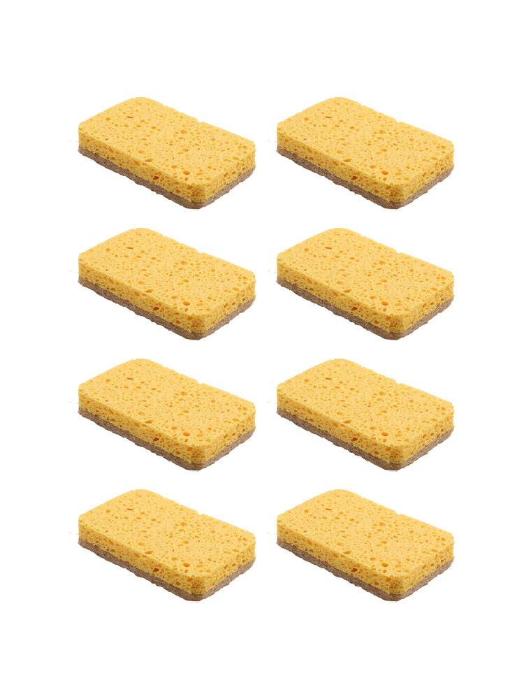 Eco Compostable Dish Sponge 20 Pack for Heavy Duty Kitchen Cleaning Tasks