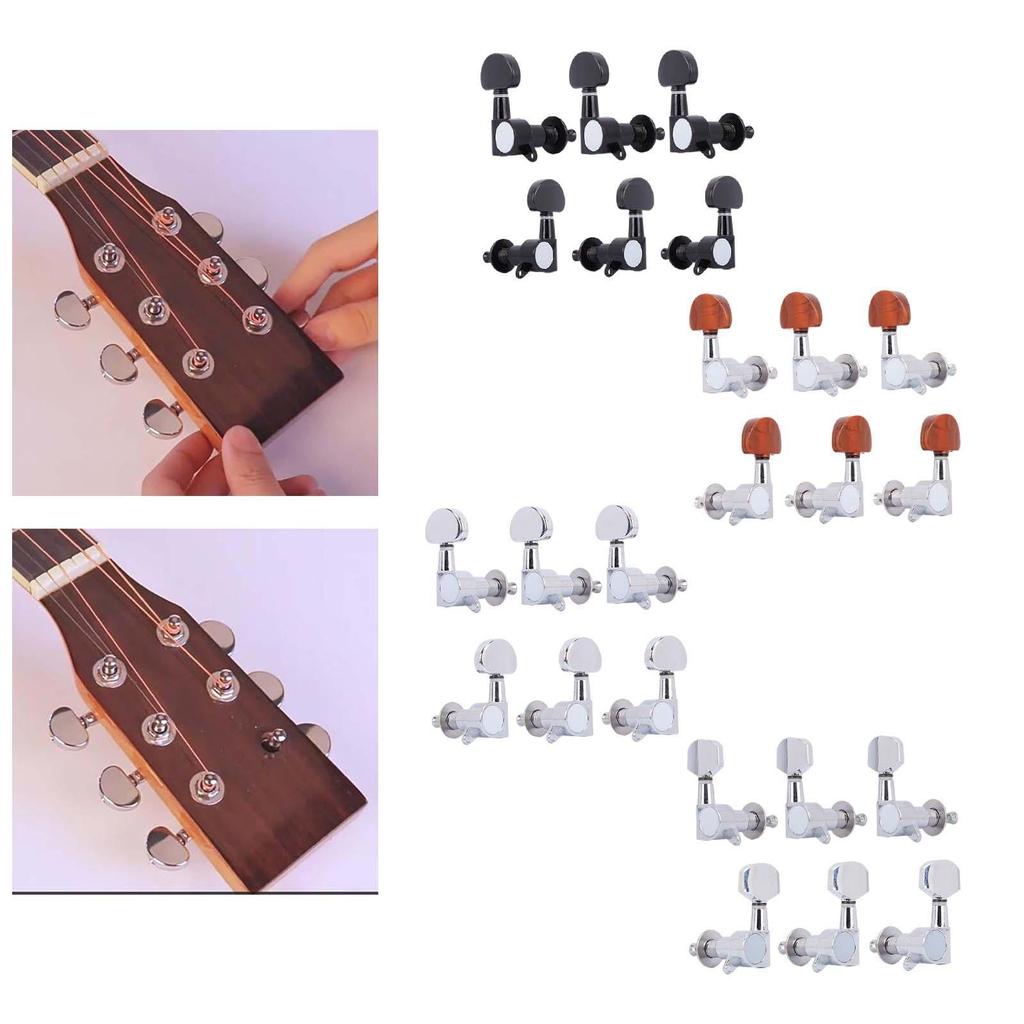 6Pcs 3L3R Guitar Tuning Pegs Electric Guitar Tuning Pegs for