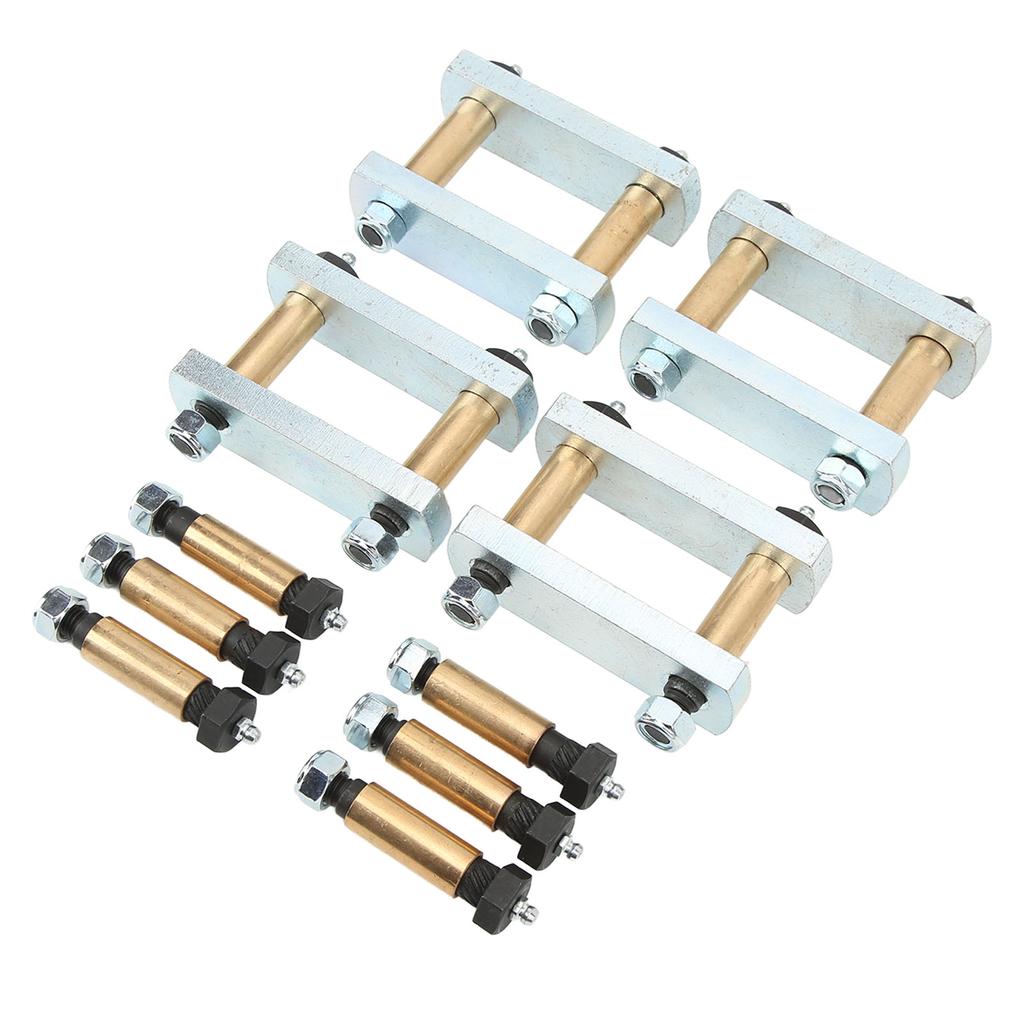 3 1/8in Heavy Duty Leaf Spring Shackle Kit with Bronze Bushings - Fit for Tandem Axle RV Trailer Suspensions (CRE3000), Durable
