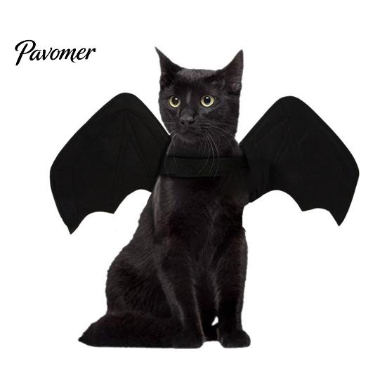 Pet Photo Prop Costume Cat Bat Wings, Halloween Costume, Puppy Cosplay Outfit, Party Cute Wings for Cats Dogs Dress Up Accessory Easy Put On