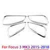 Car Door Interior Handle Decoration Frame Trim for Ford Focus 3 MK3 2015 - 2018 Inner Doors Bowl Cover Stickers Accessories