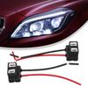 Automotive H7 Lamp Holder Headlight Plug Quick Installation Wear Resistant Wire Anti Corrosion Universal Durable
