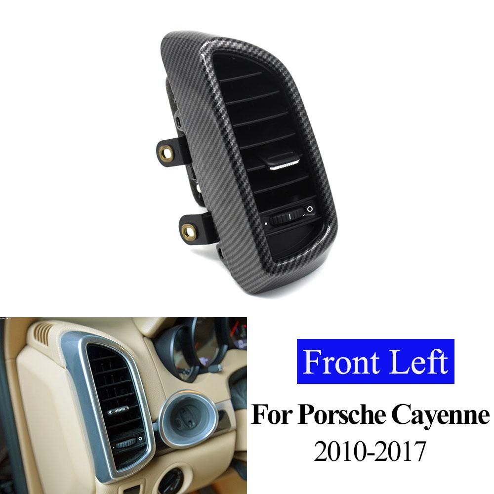 Carbon Fiber Center AC ventilasjonsgitter foran venstre høyre bak luftventilasjonsgitter komplett montering for Porsche Cayenne 7P5