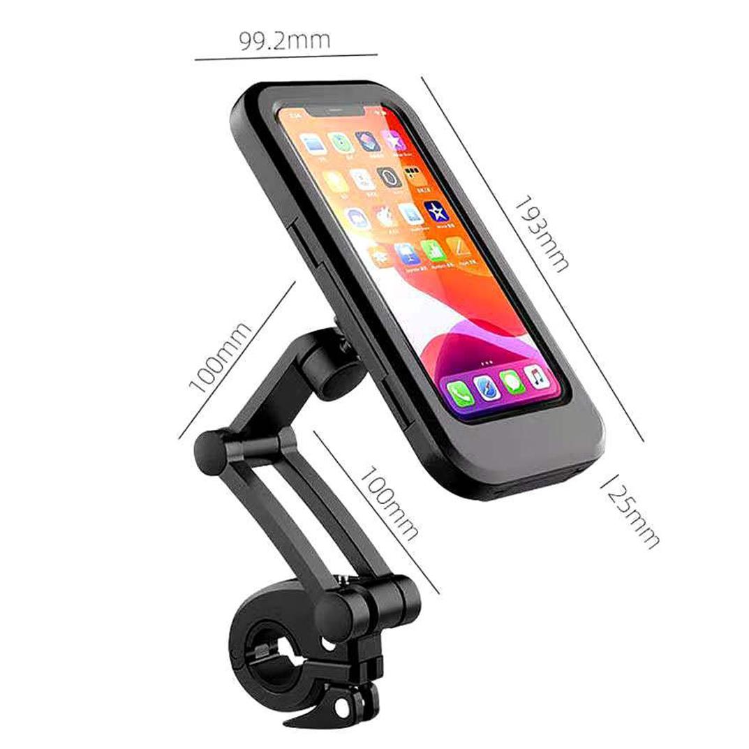 

Регулируемый на 360 градусов водонепроницаемый держатель для велосипедного телефона, универсальный велосипедный руль для мотоцикла, опорный кронштейн для сотового телефона Car handle чёрный