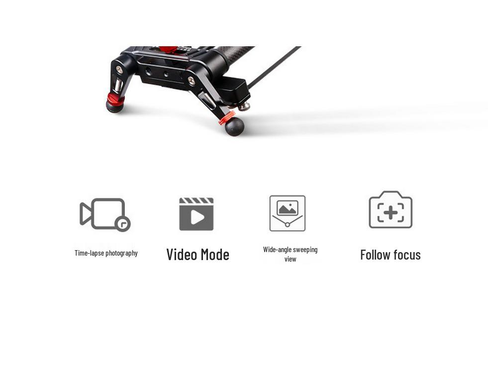 8K Electric Carbon Fiber Camera Slider HM80S for DSLR Timelapse & Follow Focus Photography