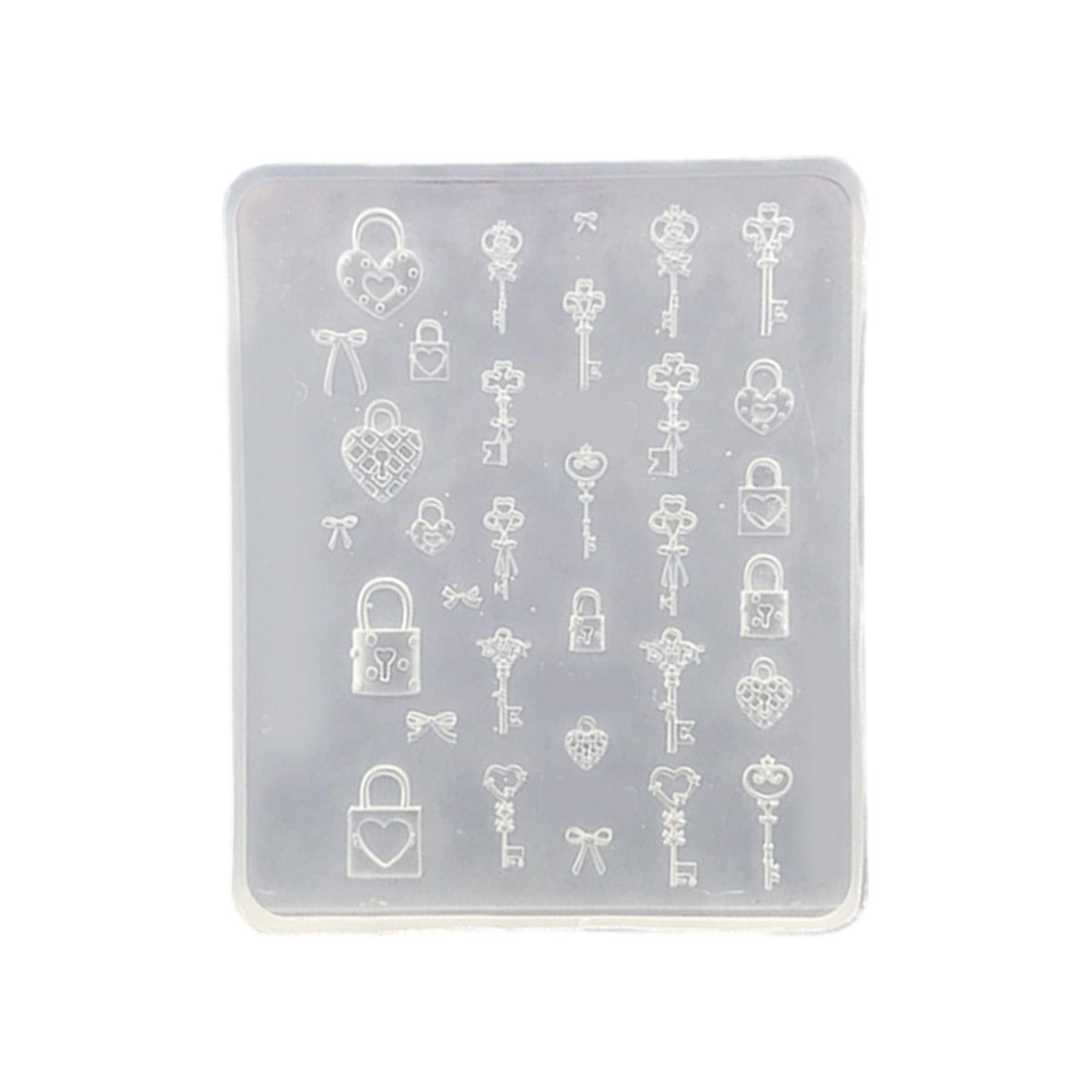 

Силиконовые формы для украшения ногтей Тема ключа и замка Маленькие аксессуары Формы для рукоделия Подарок для любителей красоты