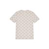 MLB Monogram Series New York Yankees Casual Printed Short Sleeve T-Shirt Unisex Tops Cream 3ATSM0143-50CRS