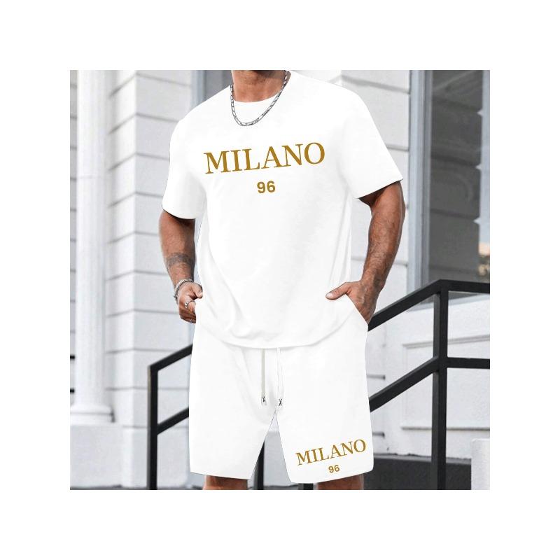 

European Size Men s short-sleeved T-shirt , casual sports regular T-shirt top spring and summer, as a gift S белый