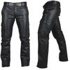 Męskie spodnie jesienno-zimowe Punk Retro Goth Slim Casual długie spodnie Faux Leather Fashion Casual Solid Color Pants Pencil Pants