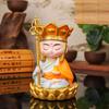 Resin Handicrafts and Ornaments of The Bodhisattva Di Zang Wang From Jiuhua Mountain, The Little Buddha Monk