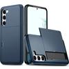 Etui Do Samsung Galaxy S25 Edge S24 S22 S23 S21 S20 FE Note 20 Ultra Plus Slot Na Karty Ochronne Odporne Na Wstrząsy Pokrowiec Portfel