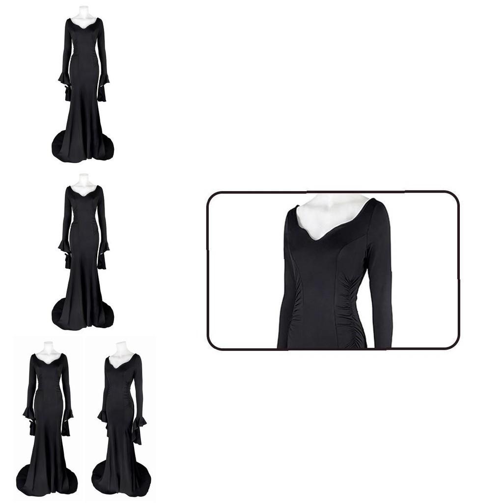 Morticia Addams Dress Sexy Gothic Cosplay Outfit From The Addams Family