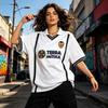 Camisa de Futebol Vintage do Valencia FC Masculina Feminina Manga Curta Top de Futebol Retrô 1999 2000 2006 Uniformes Streetwear Casual