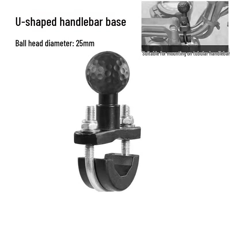 Multifunktionale Motorrad-Handyhalterung mit verstellbarem Kugelgelenk und Metalllenkerhalterung