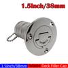 38mm 50mm Deck Filler Cap Stainless Steel 316 Deck Filler GAS DIESEL FUEL WASTE WATER Mirror Polish Marine Boat RV Hardware