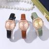 New Square Small Dial Women Watches Elegant Literary Simple Leather Strap Wristwatch for Women Girls Clock Gift