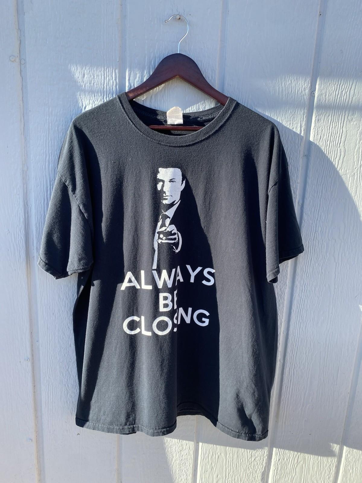 Vintage Glengarry Glen Ross Movie Promo Always Be Closing Men’s Black XL T-Shirt Unisex T-Shirt XXL