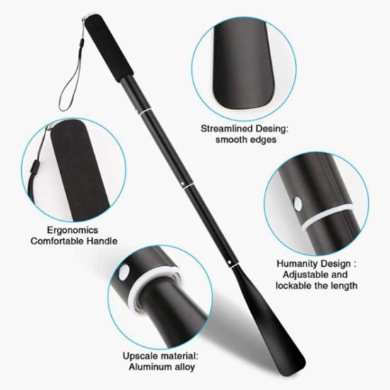 Shoe Horn Extendable Long Handle Fit All Sizes Labor-saving Easy To Wear Shoes Ergonomic Simple Operation Shoe Helper Daily Use Supply
