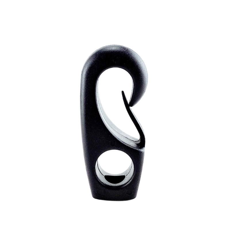 10 Pezzi Gancio Bungee in Plastica Nera Tenditore per Corda Gancio Strumento Fisso Gancio di Fissaggio Bungee per Kayak Canoe Barche Accessori