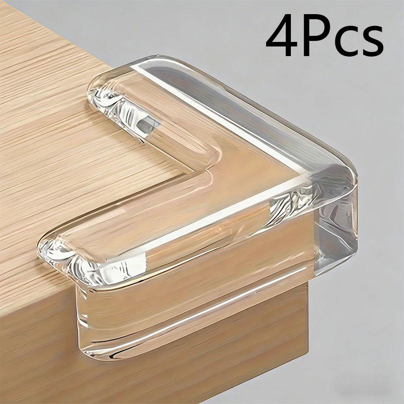 12Pcs Transparent Anti-Collision Furniture Corner Guards Baby Safety Silicone Protector L-Shaped Table Corner Edge Protection