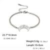 Cat Paw Charm Crescent Moon Bracelets for Women Figaro Box Chain Bracelet Celtic Knot Amulet Stainless Steel Trendy Jewelry Gift