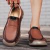 Men's Genuine Leather Hand-Stitched Non-Slip Driving Shoes