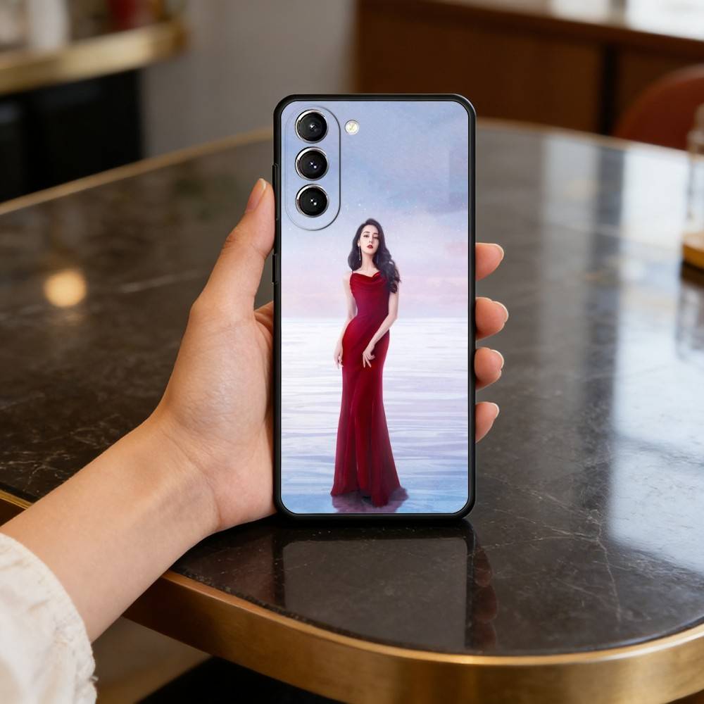 Chinese Actress D-Dilraba Phone Case For Samsung S25,24,23,22,30,21,10,9,Ultra,Plus,Lite,FE,4,5 G Soft Black Case
