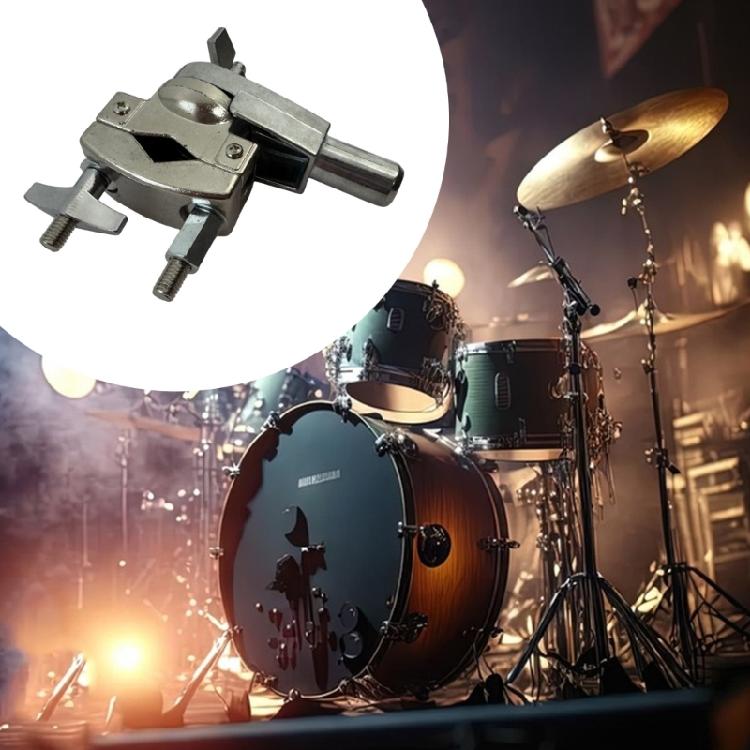Multi Angle Adapter Bracket Adjustable Cymbal Stand Clamp Metal Drum Rack Clamp Percussion Parts for Drum Performances