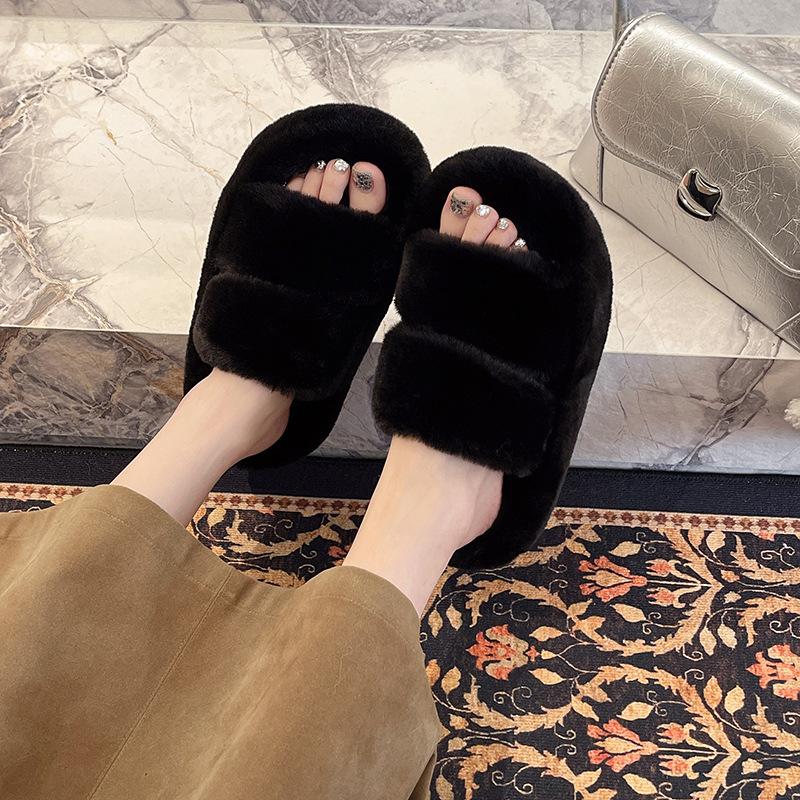 

Mao Mao slippers women s shoes wear 2025 new ins trendy shoes lazy home platform casual spring and autumn cotton slippers 40