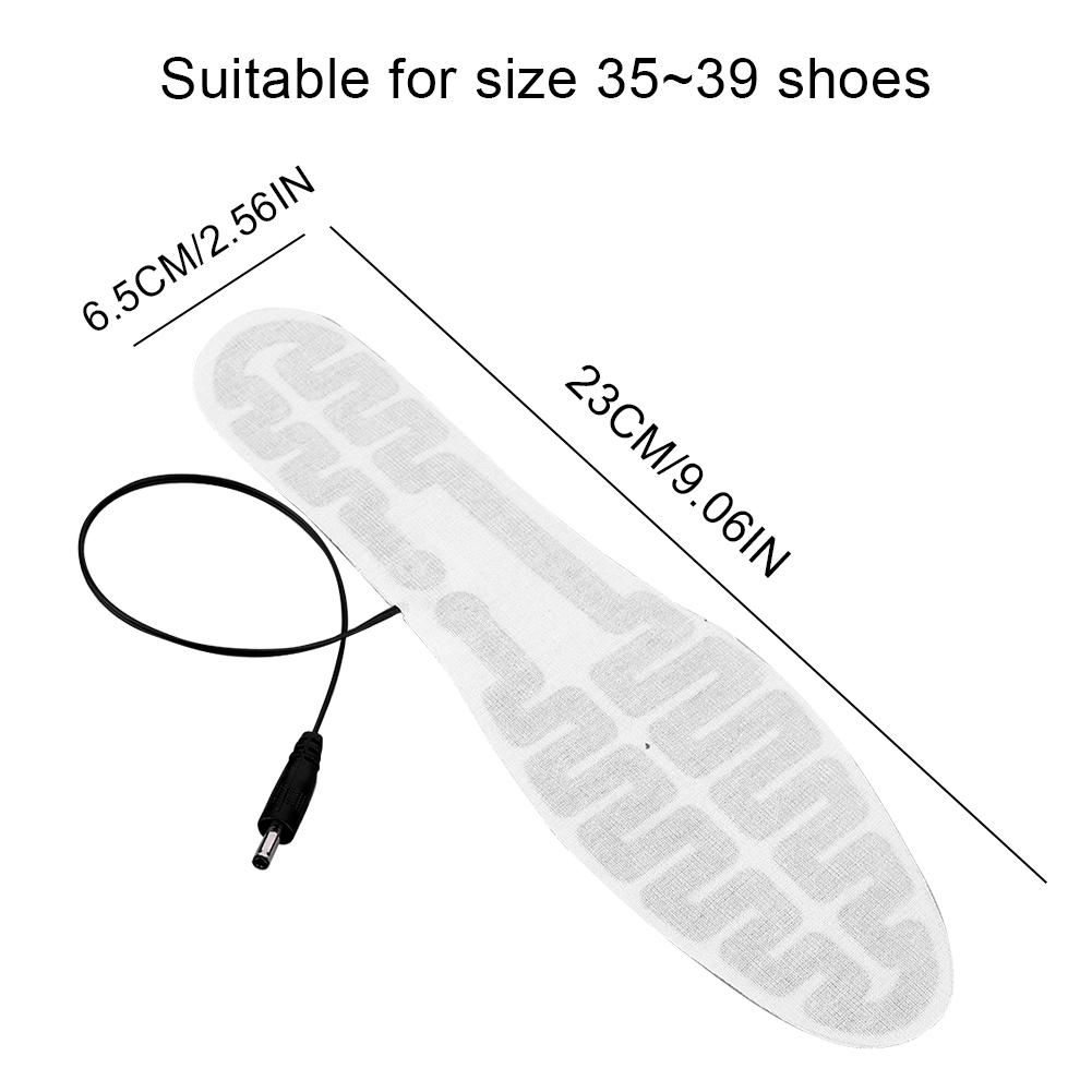 USB Heated Shoe Insoles Foot Warmer Film 10W Winter Warm Insoles Winter Outdoor Sports Heating Insole for Men and Women