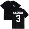 ILLENIUM T-shirt Kortärmad Bomull Herr/Dam T-shirts Unisex Streetwear Rundhals Mode T-shirt Grafiskt Tryck Topp