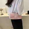 Trendy Pu Leather Small Square Shoulder Bag For Women In Versatile Street Style
