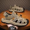 Men's Plus Size Cross-Strap Breathable Closed-Toe Sandals for Summer 2025 - Casual Outdoor Beach Shoes
