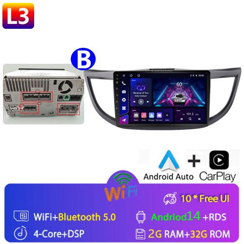 Android 14 For Honda CR-V CRV 2012 - 2015 GPS Carplay Auto Car Radio Multimedia Video Player Stereo WIFI 4G BT RDS 7862S