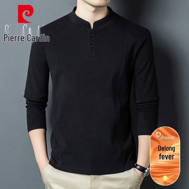 Pierre Cardin Men's Thermal Stand-Collar Long-Sleeve Pullover