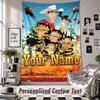 Custom Tapestry Wall Hanging, Lucky Luke Personalized Name Text Home Wall Decor