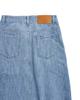 999Hyumeoniti Ashmetric Midi Denim Skirt (Light Blue)