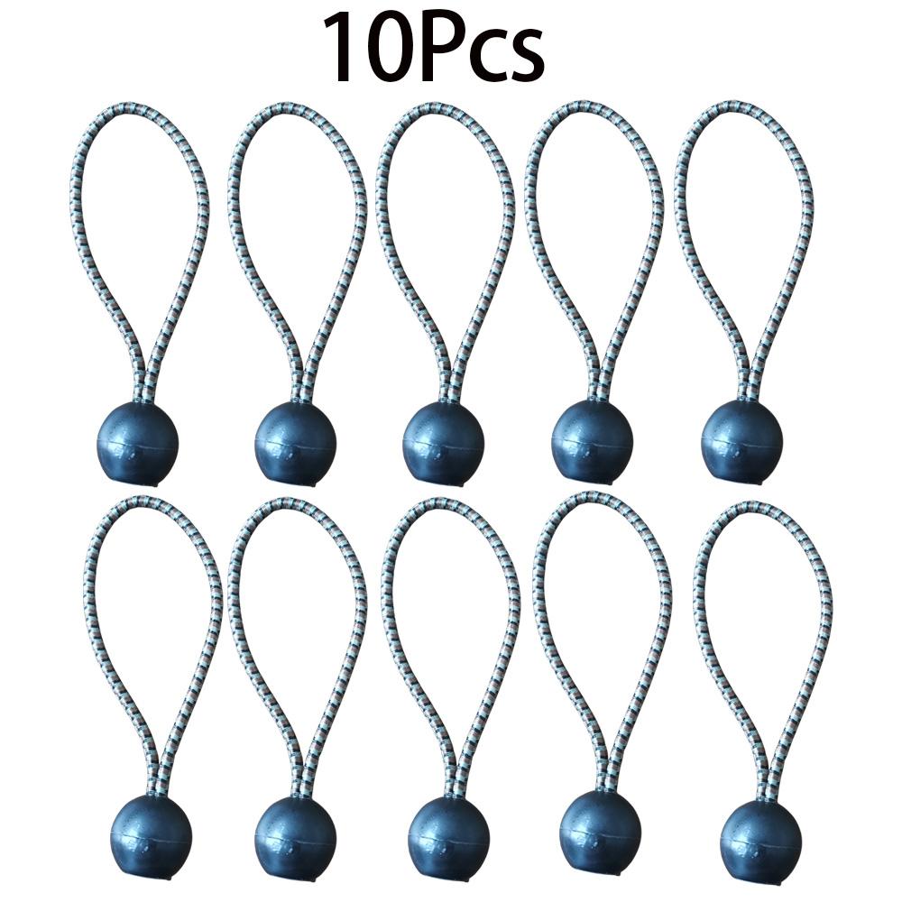 Ball Bungee Cords Portable Elastic Tent Fixing Rope Tarpaulin Awning Canopy Heavy Duty Tarp Tie Down Cords for Shelter Cargo