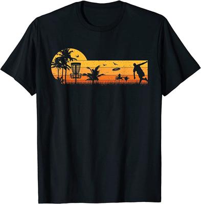 Retro Vintage Frisbee Golf Speler Ontwerp Disc Golf Unisex T-shirt