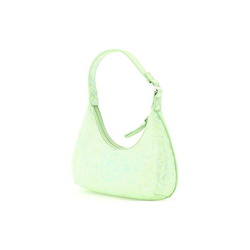 By Far Amber Sequin Laser Colorful Leather Underarm Bag Crescent Handheld Shoulder Clutch Women bags Green 21PFBASPARDHOLOSMA