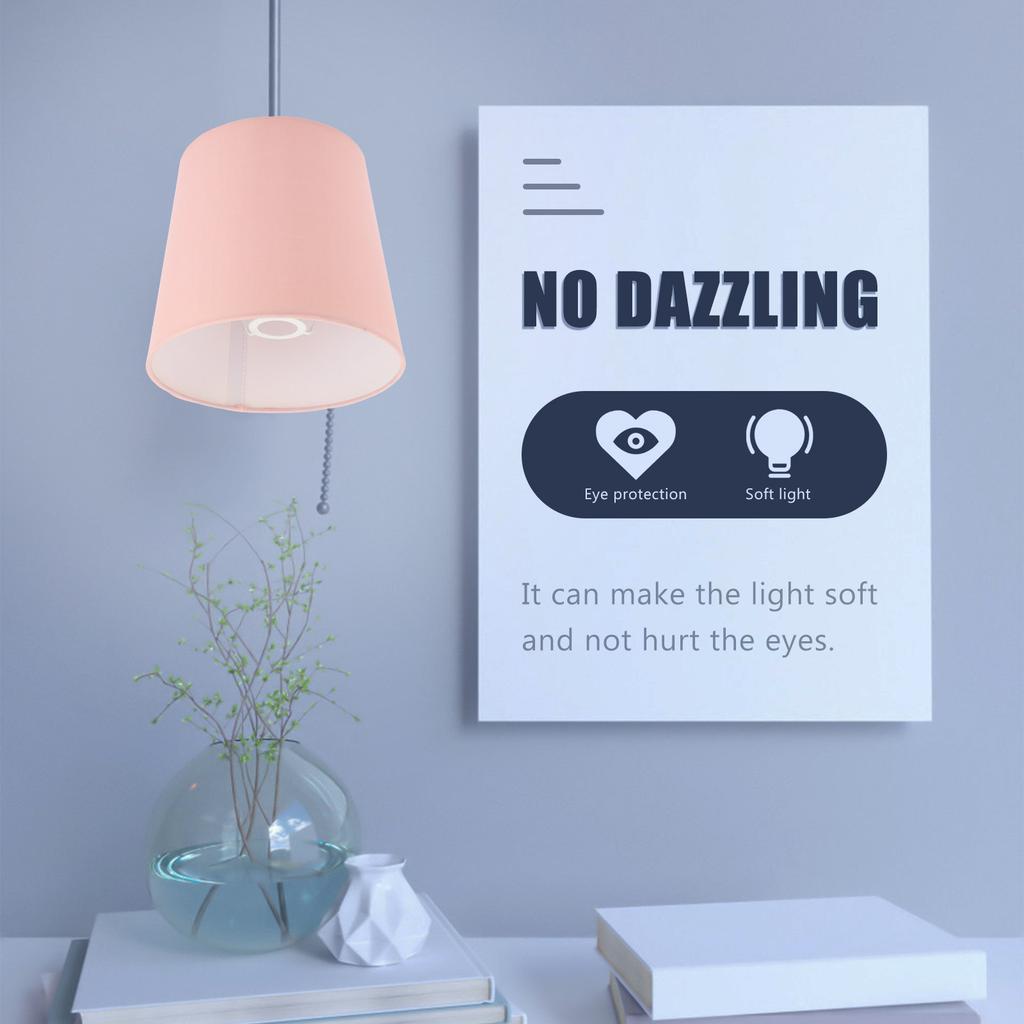 Simple Cone Lamp Shade Cover Cloth for Desk Bedside Table Lamp Home Hotel Replacement Soft Light Table Shade Cloth Lampshade