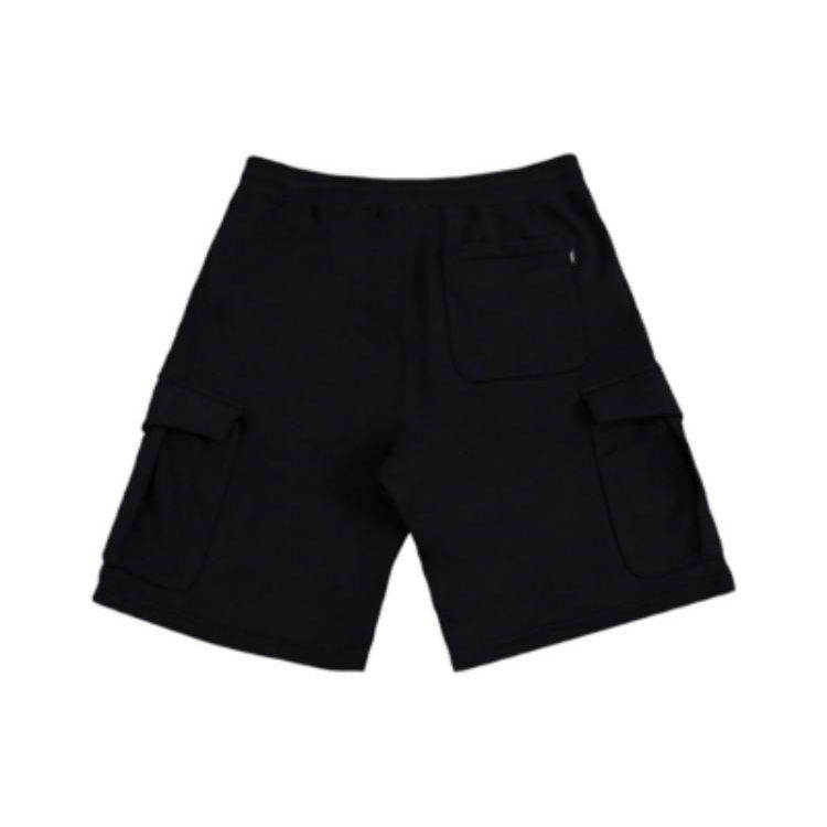 Vans Solid Color Pocket Cargo Knit Shorts Men Bottoms Black VN0008XSBLK