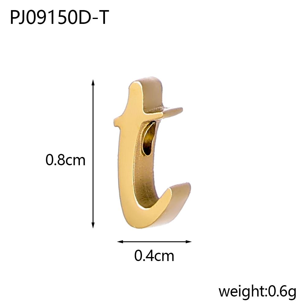 CARLIDANA Stainless Steel Gold PVD Plated DIY Lower Case 7mm Letter Alphabet Initial Charm Pendant Accessories Jewelry Fitting