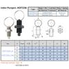 Factory Outlet M8/10/12/16/20mm Stainless Steel/ Carbon Steel Retractable Index Plungers Pull Ring Locating Pins With Lock Nuts